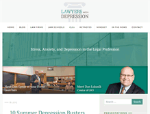 Tablet Screenshot of lawyerswithdepression.com